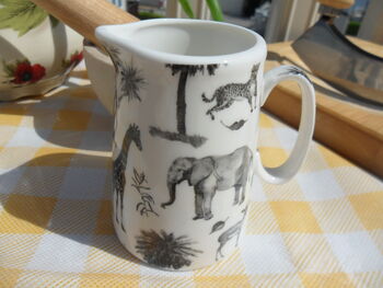 Cream Jug In Black Safari Design, 8 of 8