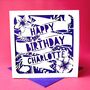 Personalised Floral Ribbon Birthday Card, thumbnail 5 of 5