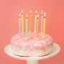 Pastel Twirl Birthday Candles Pack Of Eight, thumbnail 1 of 1