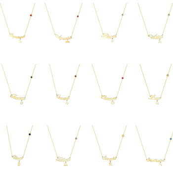 9ct Solid Gold Zodiac Star Sign Necklace, 6 of 12