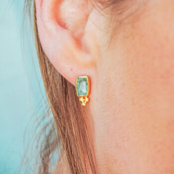 Semi Precious Gemstone Stud Earrings, 12 of 12