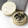 Personalised Constellation Brass Sundial Compass, thumbnail 2 of 7