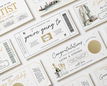 Simple Boarding Pass Holiday Surprise Gift Ticket, 4 of 4