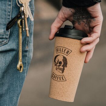 Reusable Cork Killer Coffee Cup, 3 of 5