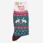 Women's Bamboo Socks Rabbit Wreath, thumbnail 5 of 5