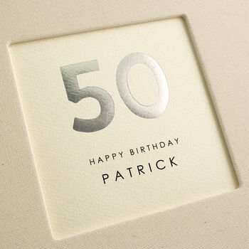 Personalised Hand Foiled 50th Birthday Photo Album, 5 of 12