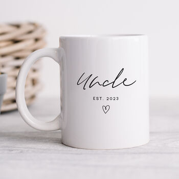 Personalised Mug Set 'Auntie And Uncle Established', 3 of 6