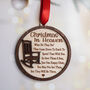 Christmas In Heaven Memorial Ornament Bereavement Gift, thumbnail 1 of 7