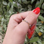 Mixed Metal Sterling Silver 925 Stacking Stretch Bead Ring, thumbnail 10 of 10