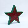 Handmade Star Mosaic Ornament, thumbnail 7 of 9