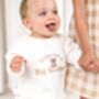 Promoted To Big Brother/Big Sister Embroidered Bear Sweatshirt Jumper, thumbnail 3 of 7