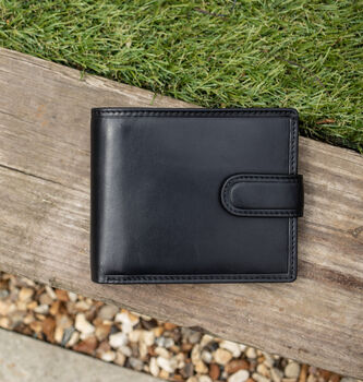 Personalised Luxury Waxed Leather Wallet Men's Gift, 2 of 7