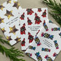 Set Of Six Scottish Christmas Cards With Tartan Pattern, thumbnail 4 of 9