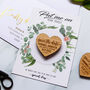 Botanical Save The Date Heart Magnet Cards, thumbnail 1 of 12