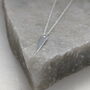 Sterling Silver Triangle Drop Necklace, thumbnail 4 of 8