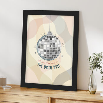 Follow The Call Of The Disco Ball Framed Print, 3 of 6