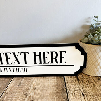 Personalised Road Sign Custom Text Plaque, 2 of 4