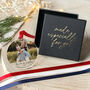 First Christmas Together Photo Ornament 2025 Couple, thumbnail 5 of 8