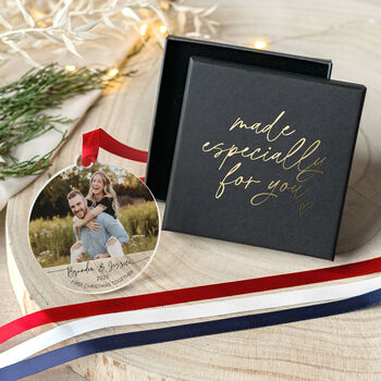 First Christmas Together Photo Ornament 2025 Couple, 5 of 8