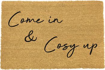 Come In And Cosy Up Print Doormat, 6 of 6