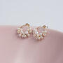 Mini Pearls Cluster Stud Earrings, thumbnail 4 of 11