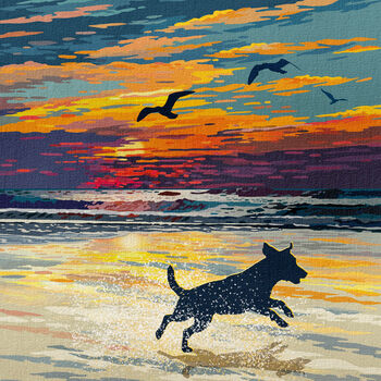 Jack Russell Limited Edition Beach Sunset Gift Print, 7 of 8