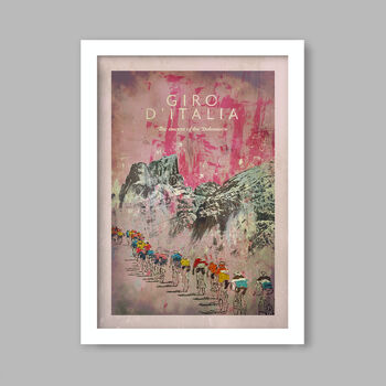 Giro D'italia The Ascent Of The Dolomites Print, 3 of 4