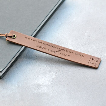 Personalised Wedding Gift Best Man Bridesmaid Bookmarks, 3 of 9