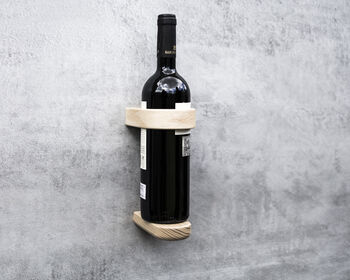 Luxury Oak Wall Mounted Wine Bottle Holder, 7 of 7