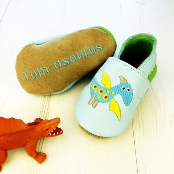 Dinosaur Mix 'N' Match Baby Shoes, 3 of 8