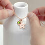 Personalised Rose Gold Star Birthstone Crystal Necklace, thumbnail 7 of 12