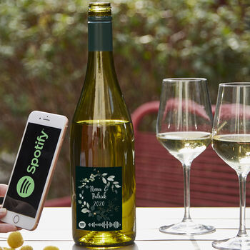 Personalised White Wine With Spotify Playlist, 2 of 4