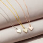 Mini 9ct Gold Initial Heart Necklace, thumbnail 1 of 7