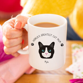 Personalised 'Worlds Best Cat Mum' Cat Breed Mug, 4 of 11