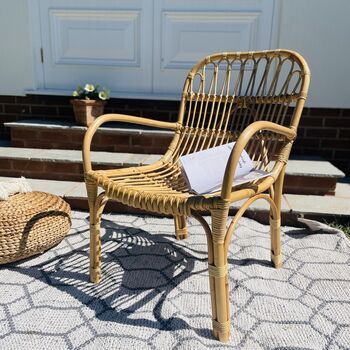 Wicker Bamboo Chair, 2 of 5