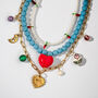 Turquoise Bead And Charm Necklace Set Of Three, thumbnail 4 of 6