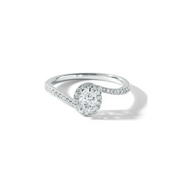 Camille White Gold Lab Grown Diamond Engagement Ring, 3 of 5