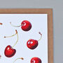 Card With Cherry Illustrations, thumbnail 2 of 2