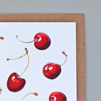 Card With Cherry Illustrations, 2 of 2