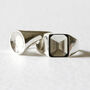 Phantom Emerald Signet Ring Silver, thumbnail 7 of 8