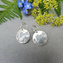 Cow Parsley Floral Drop Earrings In Sterling Silver, thumbnail 1 of 4