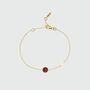 Salina Garnet And Gold Gemstone Bracelet, thumbnail 2 of 4