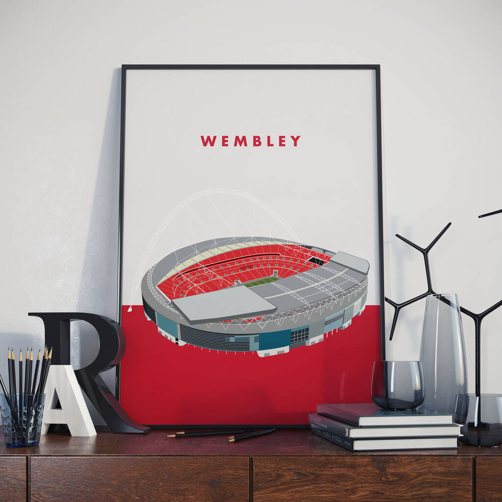 Wembley Football Stadium Print By Jack's Posters