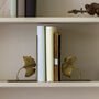 Antique Gold Bookends Lotus Leaf, thumbnail 1 of 3