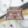 Christmas Wooden Pin Badge, Gingerbread Plant Shop, thumbnail 1 of 3