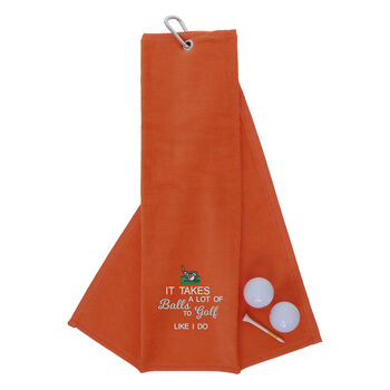 It Takes A Lot Of Balls Novelty Golf Towel, 11 of 12