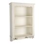 Off White Bookshelf – 67cm Wooden Shelf Unit With Hooks, thumbnail 1 of 5