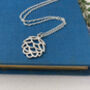 Sterling Silver Textured Pine Cone Necklace, thumbnail 9 of 10