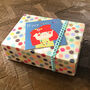 Blue Flower Girl Birthday Card, thumbnail 4 of 4
