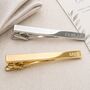 Personalised Luxury Tie Clip In Silver Or Gold, thumbnail 1 of 8